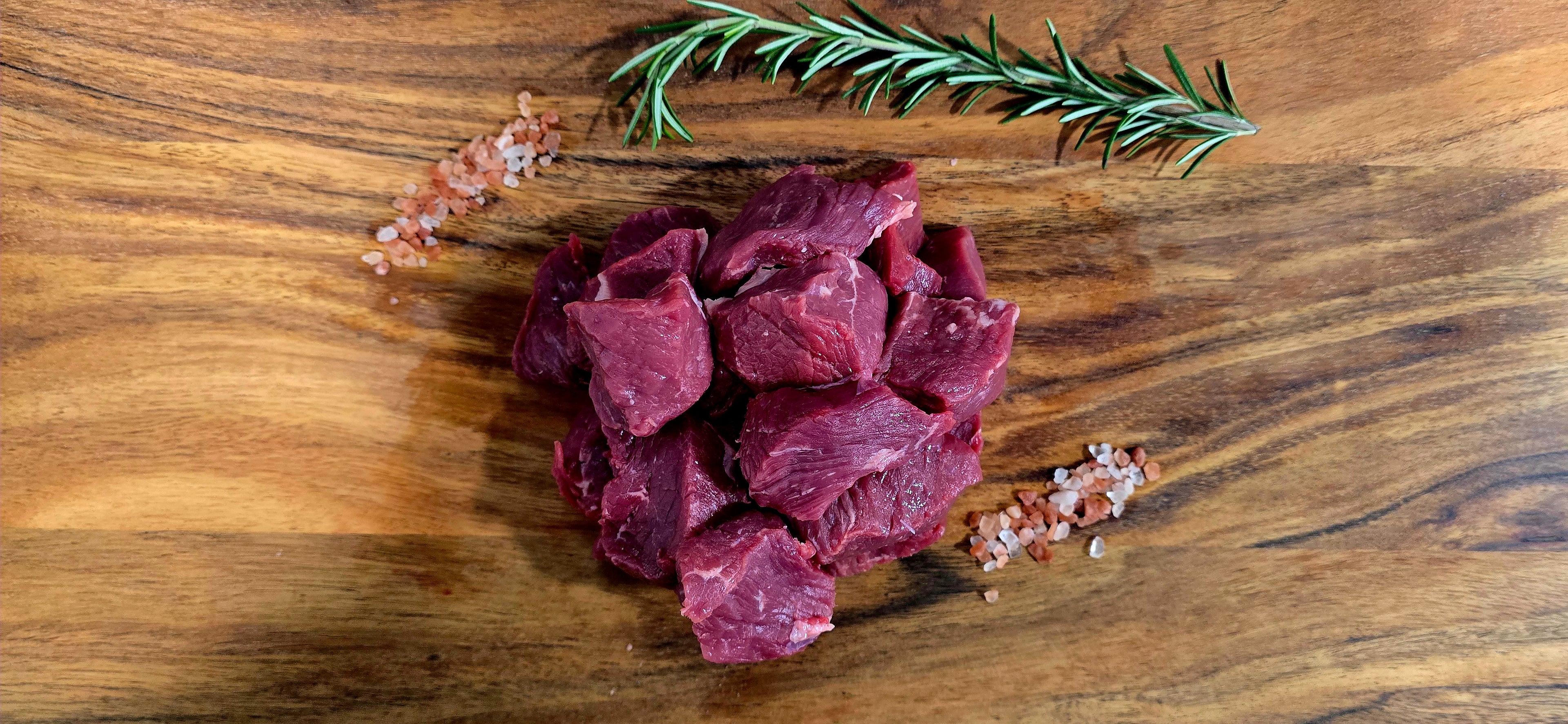 Grassfed Extra Lean Diced Beef 500g