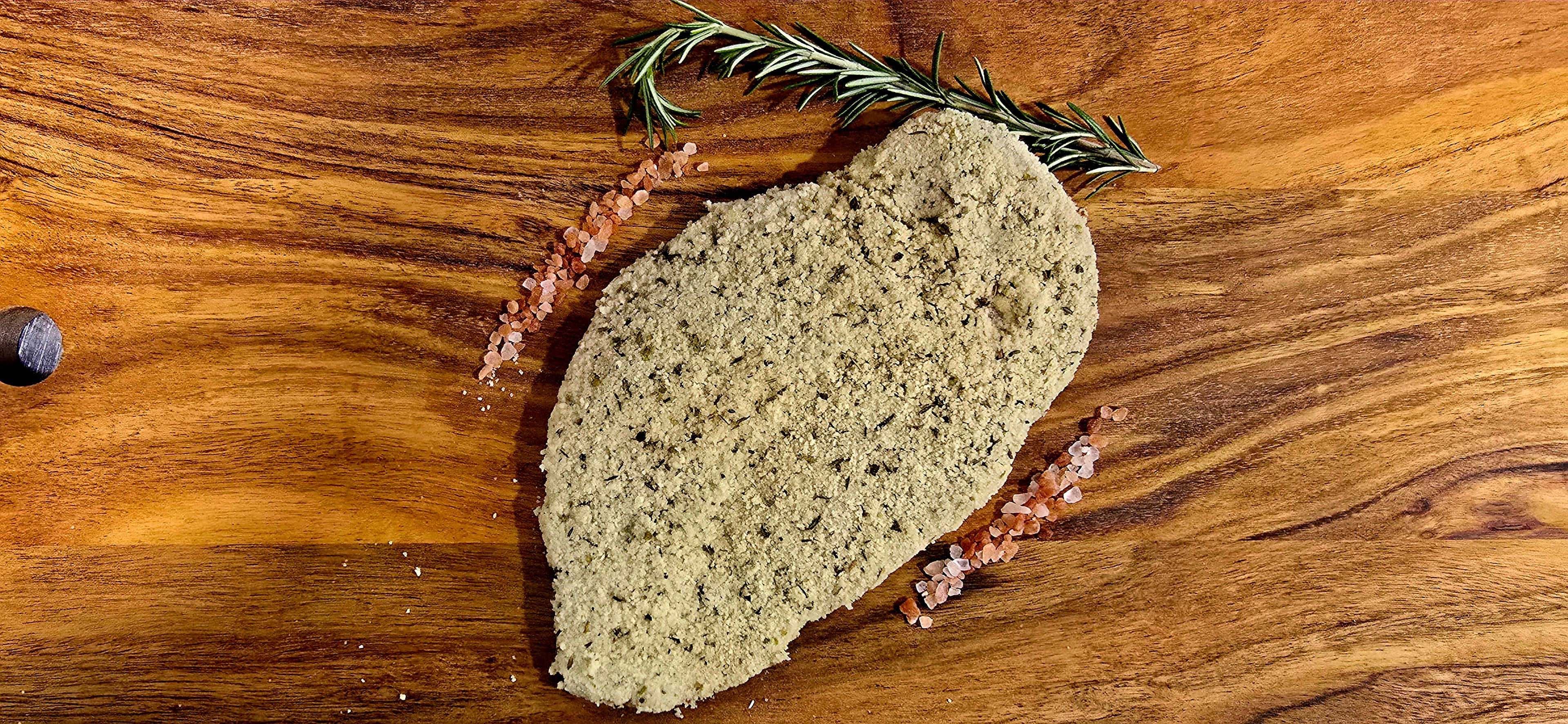 Free-range Garlic Chicken Breast Schnitzel 250g