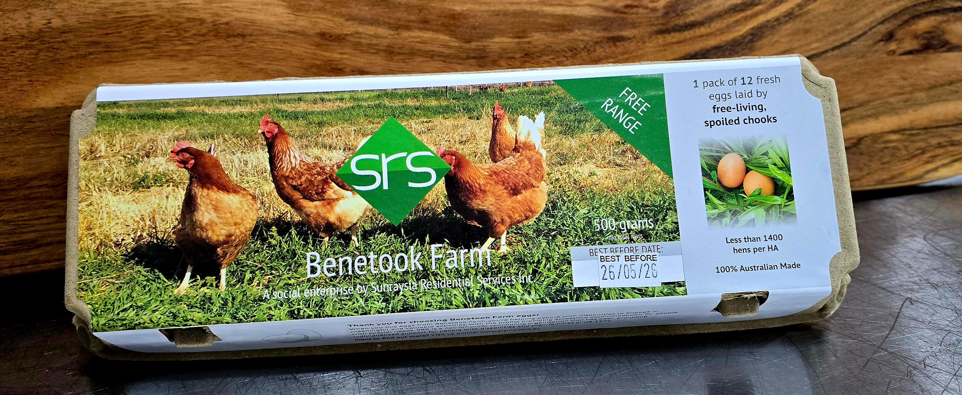 SRS Benetook Farms Free-range Eggs — 1 Dozen